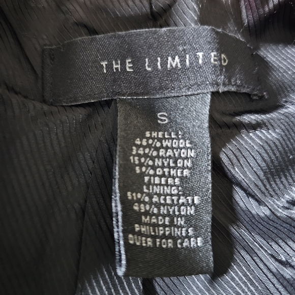 The Limited Wool Blend Gray,Black,White Tweed Blazer Jacket Size Women's Small - Picture 11 of 11